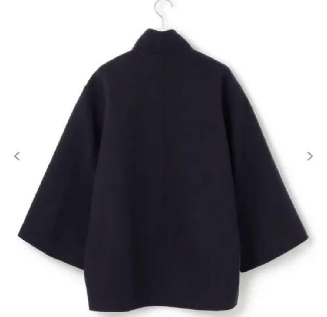 23区 【最終価格】ウールリバー スタンドカラーコート 38 M ネイビー