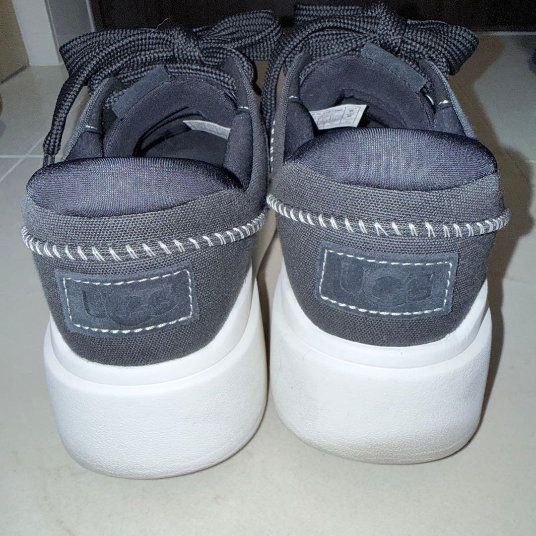 【美品】UGG イージー ダジット エッセンシャル レースアップ 黒 24.5