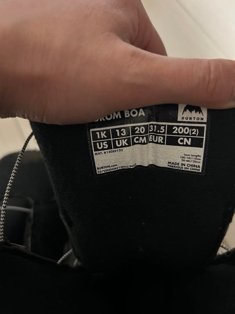BURTON BOA スノーボードブーツ 20㎝　2000円値引き中！