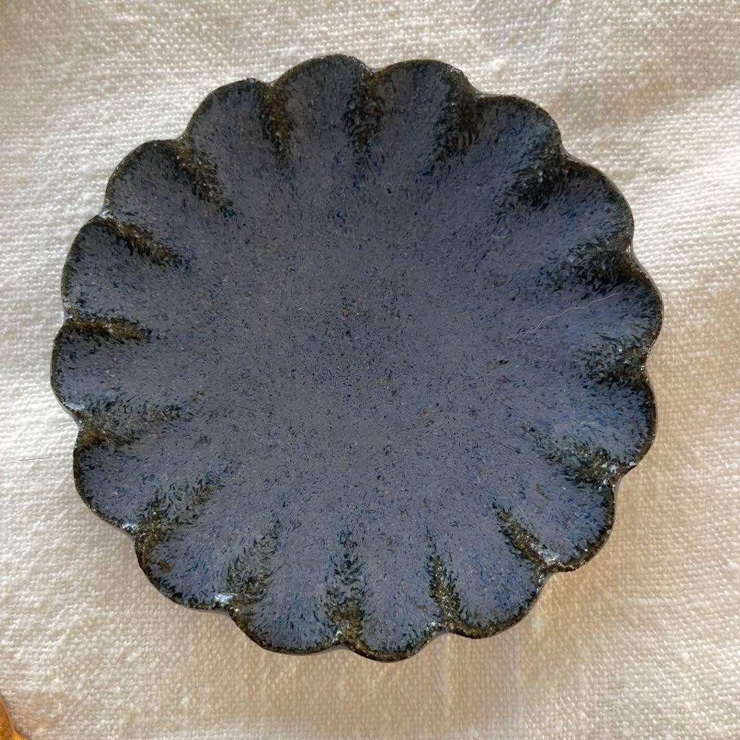 小澤基晴さんの輪花豆皿4枚セット