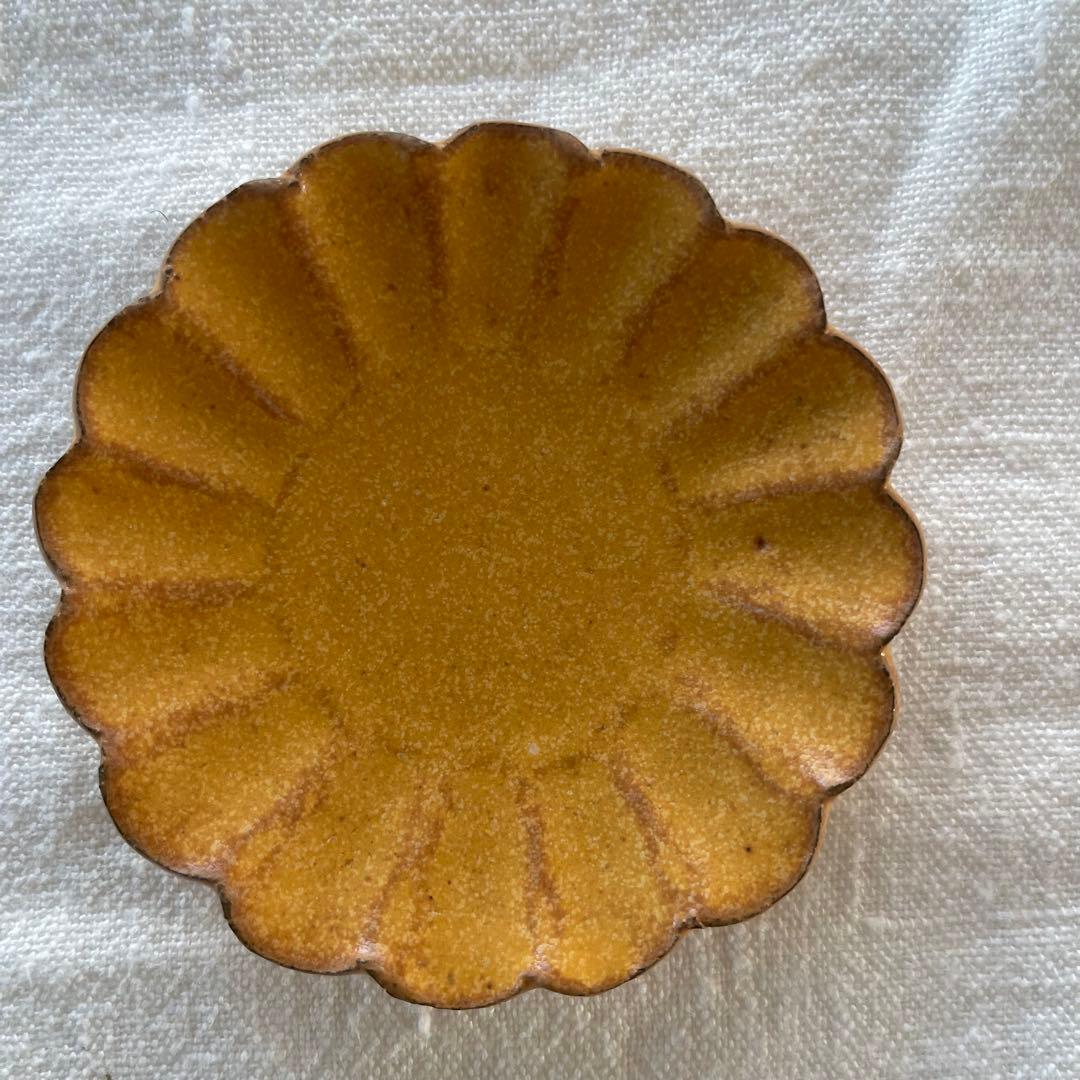 小澤基晴さんの輪花豆皿4枚セット