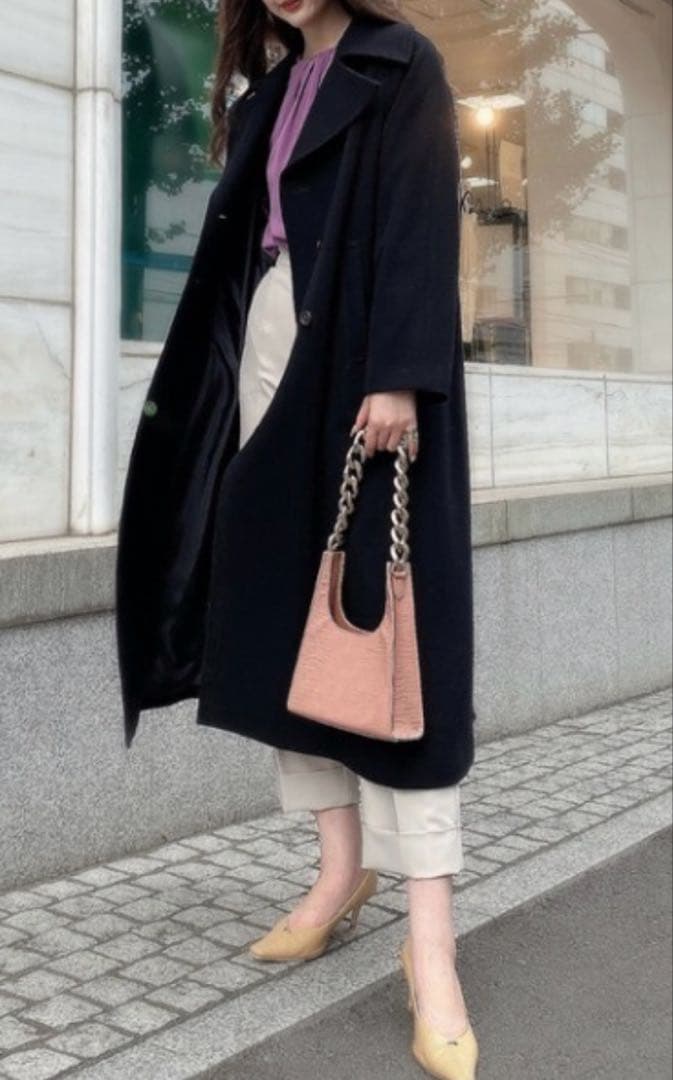 【美品】eimy istoire ロングウールコート　エイミーエストワール