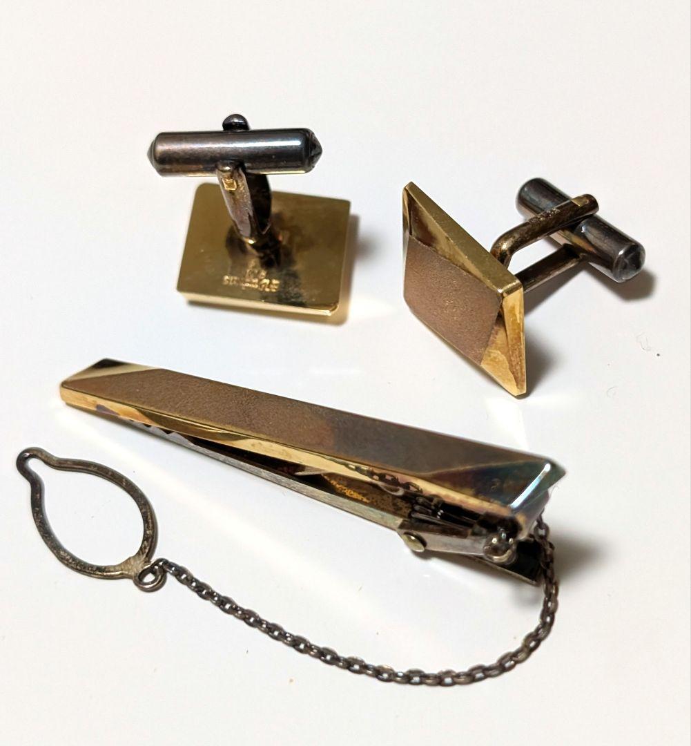 ODAKYU 18K カフリンクスとタイピンセット