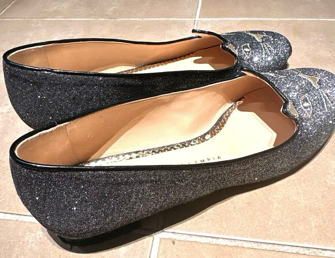 猫の顔デザイン フラットシューズ