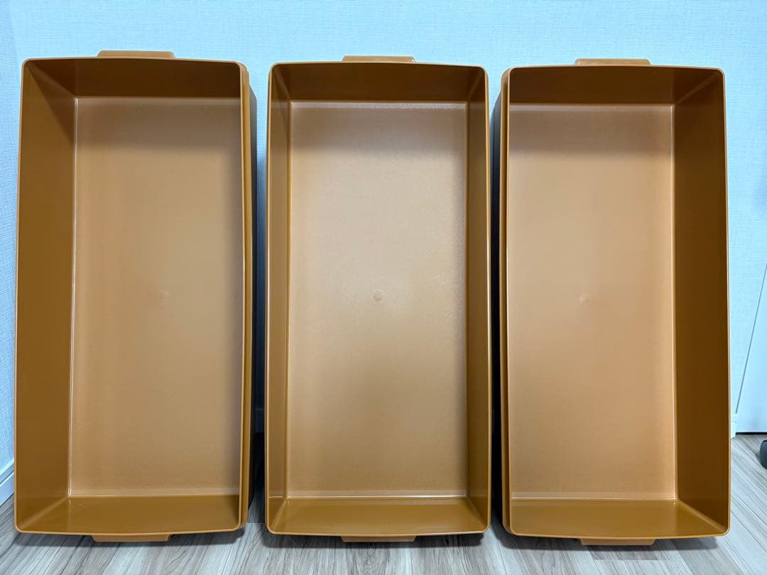 美品❕Tupperwareタッパーウェア ロングスーパーケース3個セット