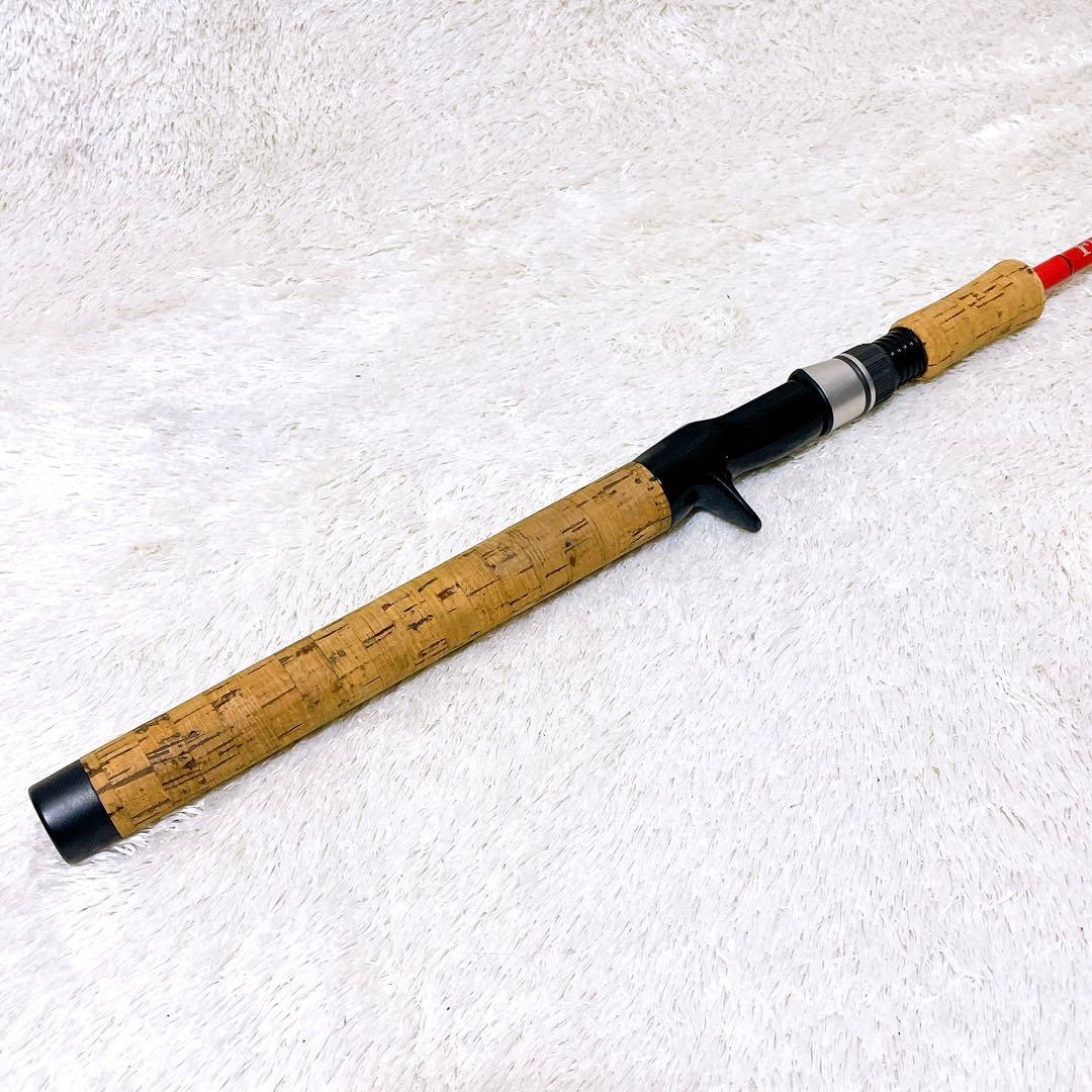 パームス フレイム FGC-664 バスロッド 2ピース ロッドケース付き 赤