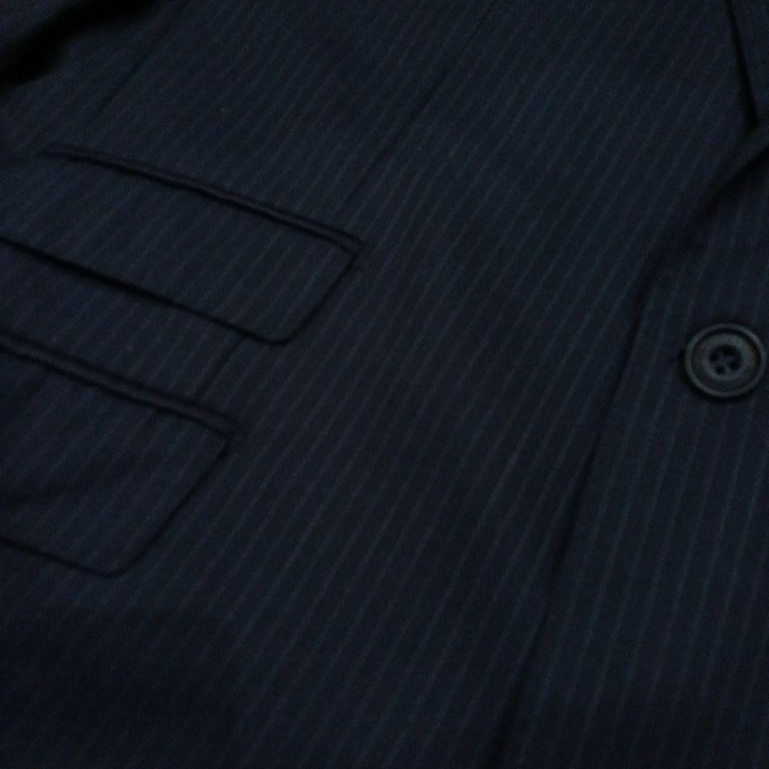 【BURBERRY BLACK LABEL】スーツ（42L）濃紺ストライプ