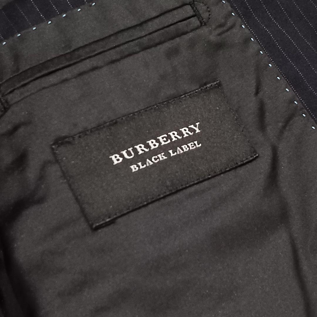 【BURBERRY BLACK LABEL】スーツ（42L）濃紺ストライプ