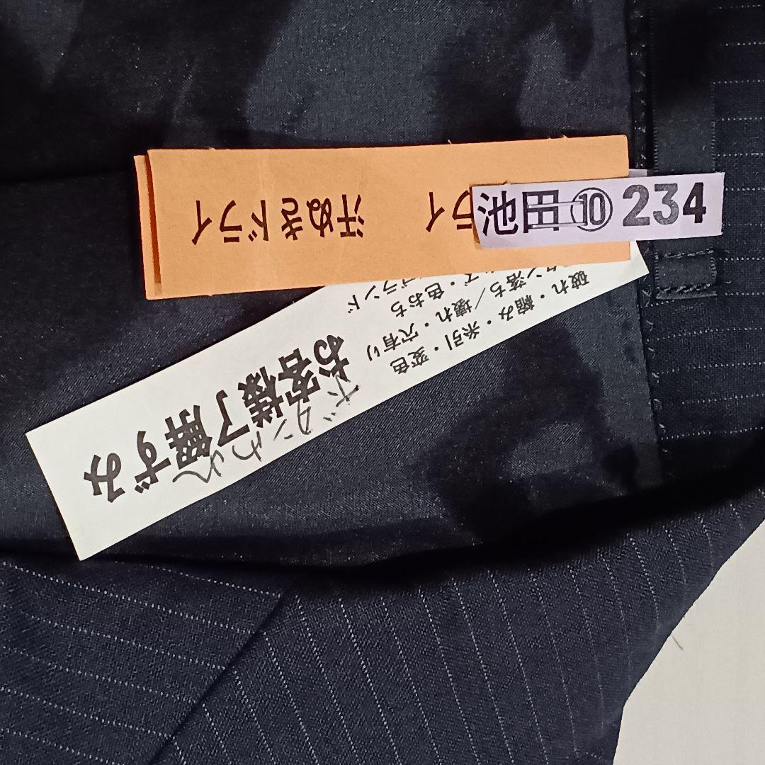 【BURBERRY BLACK LABEL】スーツ（42L）濃紺ストライプ