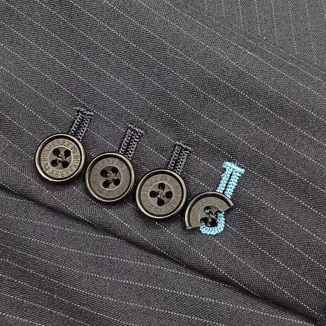 【BURBERRY BLACK LABEL】スーツ（42L）濃紺ストライプ