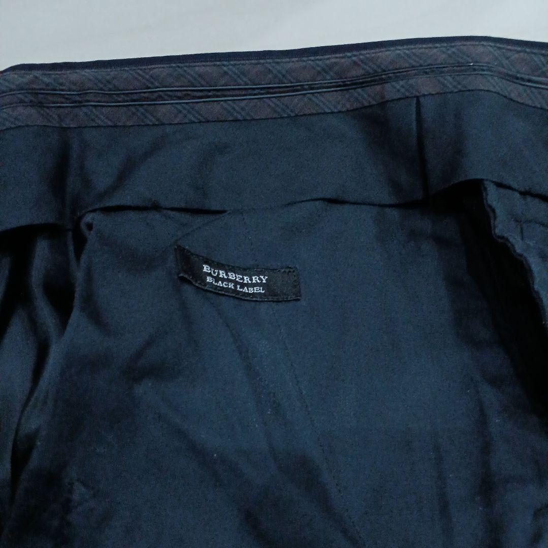 【BURBERRY BLACK LABEL】スーツ（42L）濃紺ストライプ