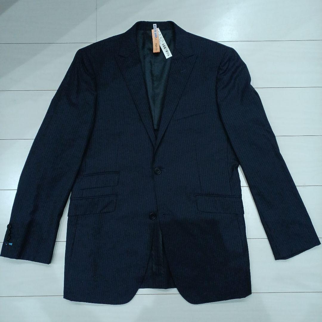 【BURBERRY BLACK LABEL】スーツ（42L）濃紺ストライプ