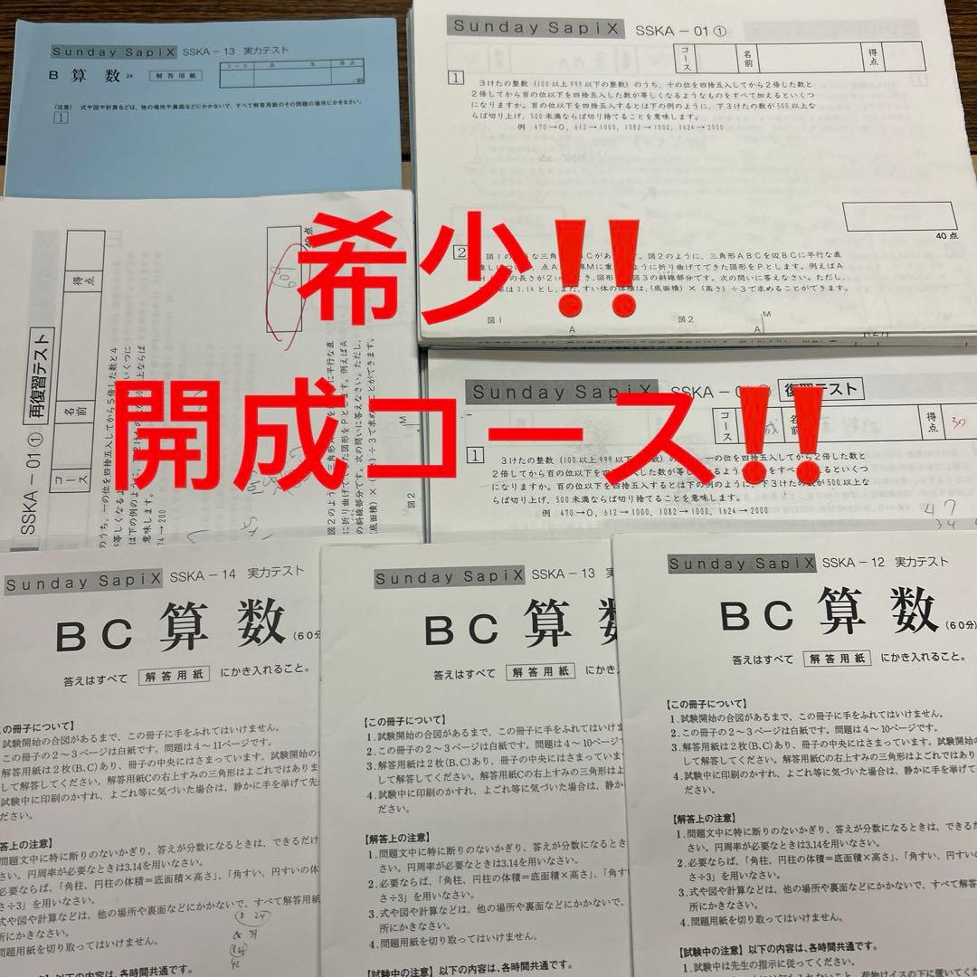 ㉒ひ　サピックス　SAPIX 希少SS 開成算数 実力テスト など