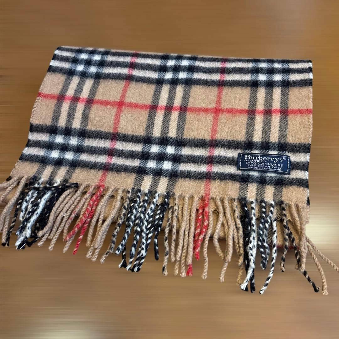 バーバリー　バーバリーロンドン カシミア マフラー ストール　ノバチェック