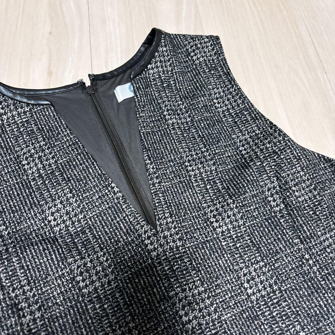 ジェイプレス　洗える　チェック ジャカード ジャンパースカート　ワンピース