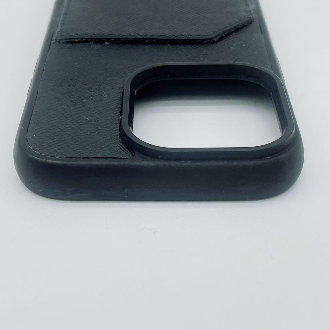 【PRADA】iPhone14 Pro用 スマホケース ブラック 三角プレート