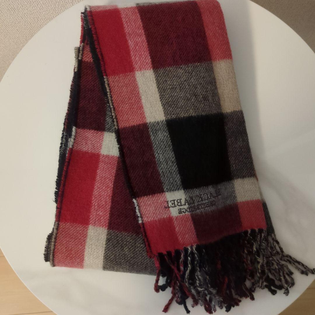 BLACK LABEL CRESTBRIDGE カシミヤ チェック柄マフラー