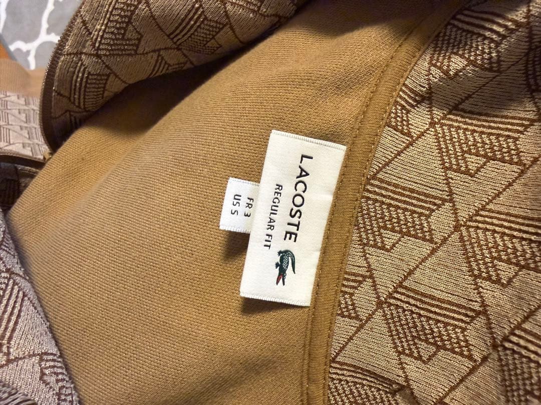 ラコステ トラックジャケット　ブラウン　S