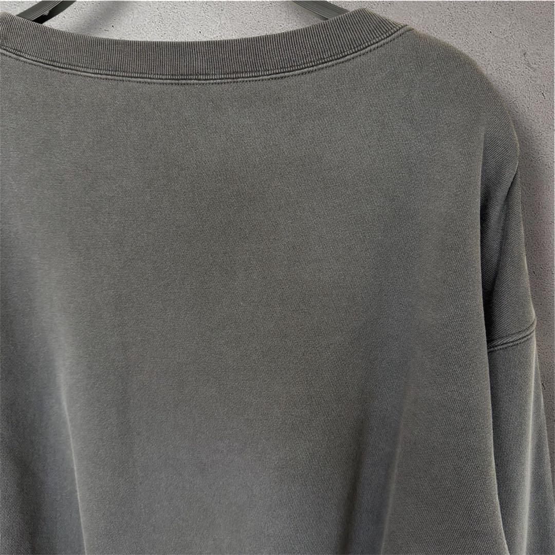 タグ類無 Whim Gazette ピグメントロゴウラケプルオーバー DG