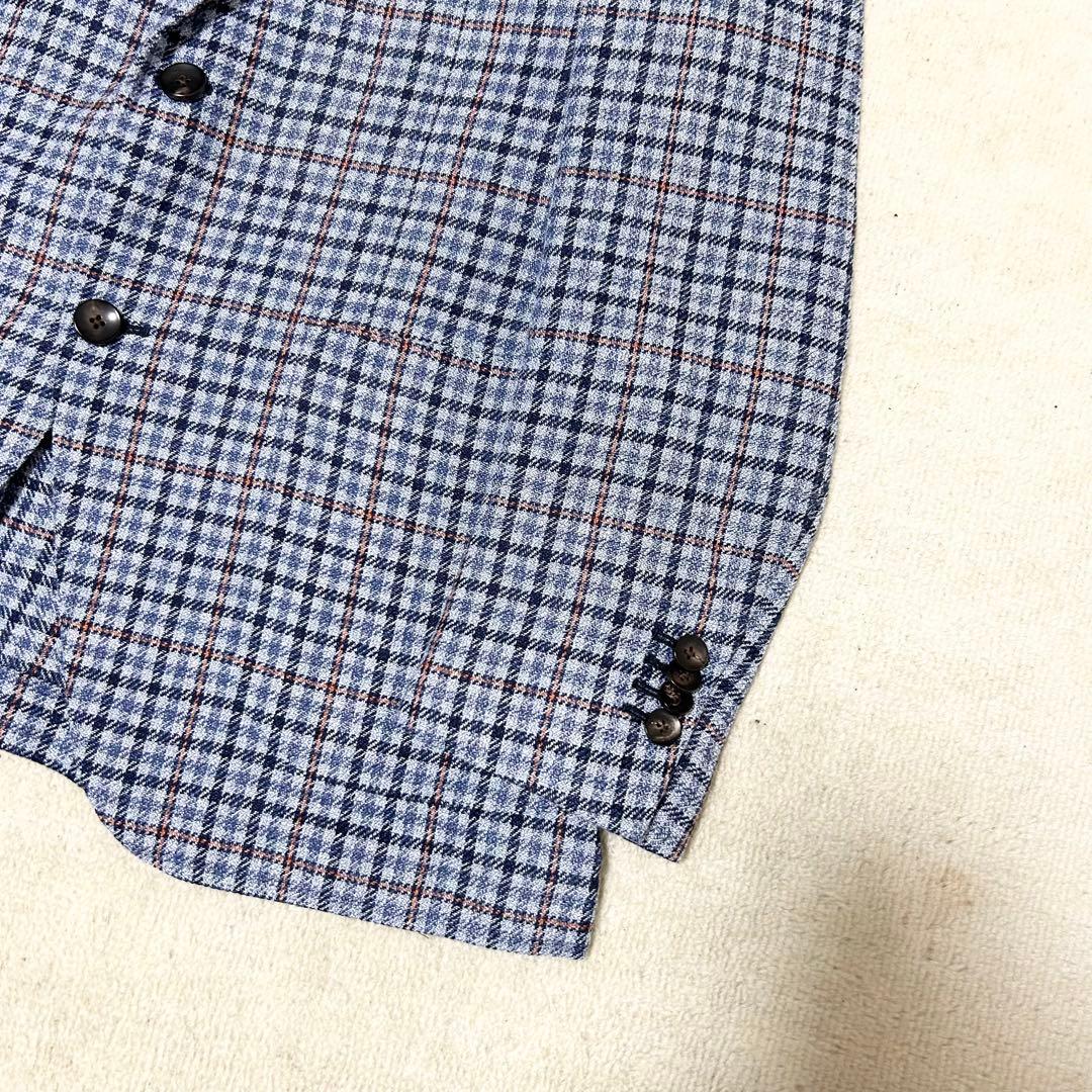 極美品　ラルディーニ　アンコンジャケット　テーラードジャケット　チェック　現行