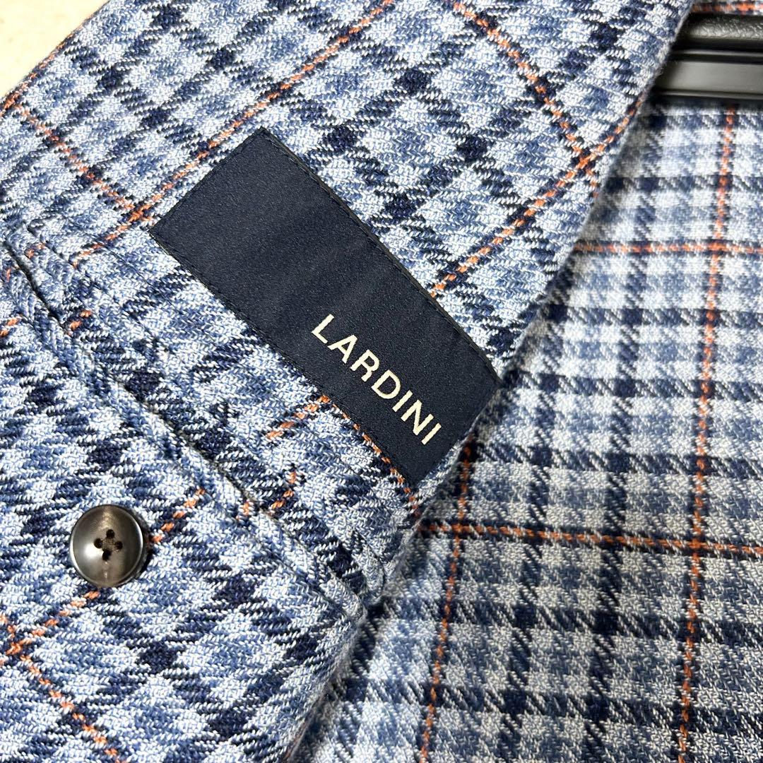 極美品　ラルディーニ　アンコンジャケット　テーラードジャケット　チェック　現行