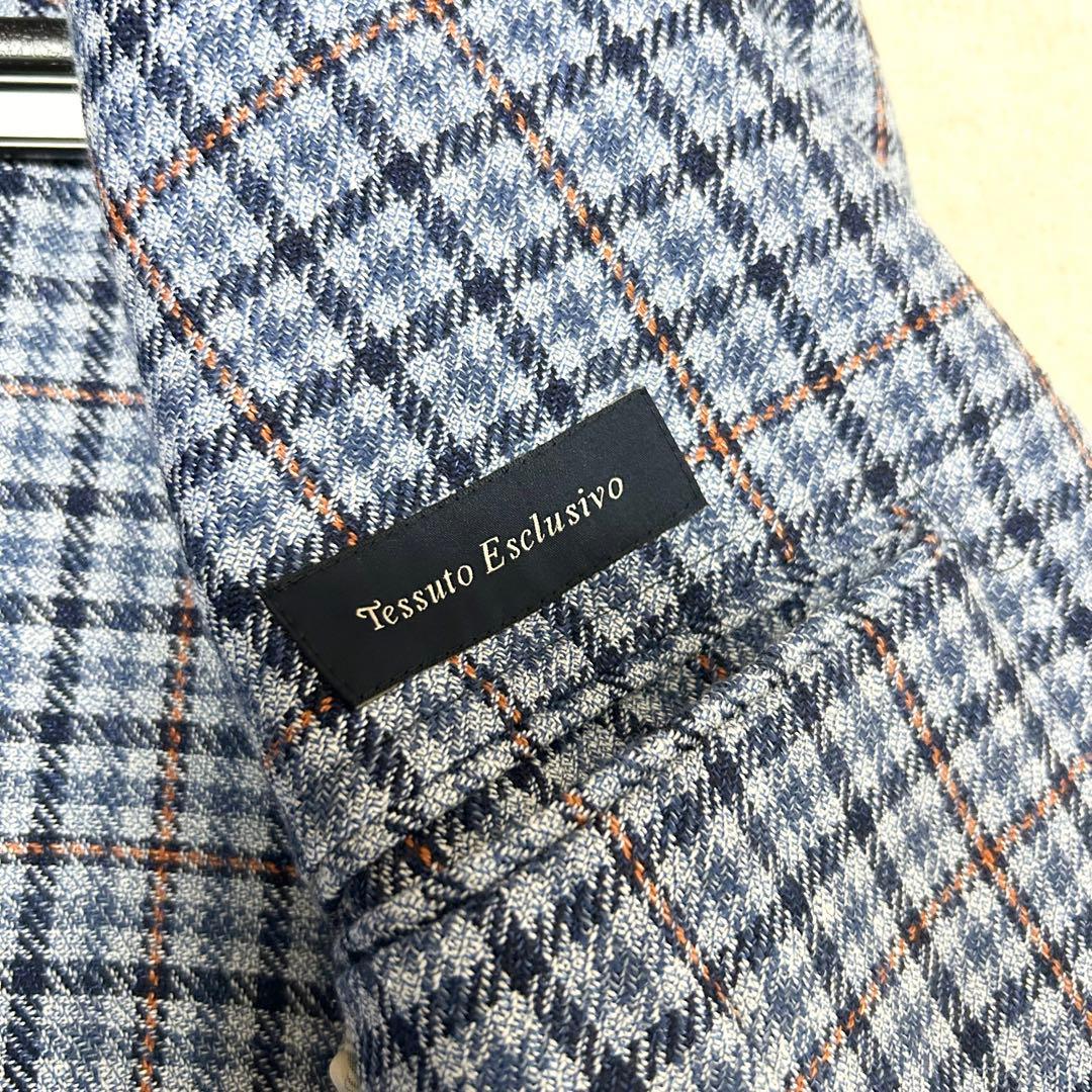 極美品　ラルディーニ　アンコンジャケット　テーラードジャケット　チェック　現行