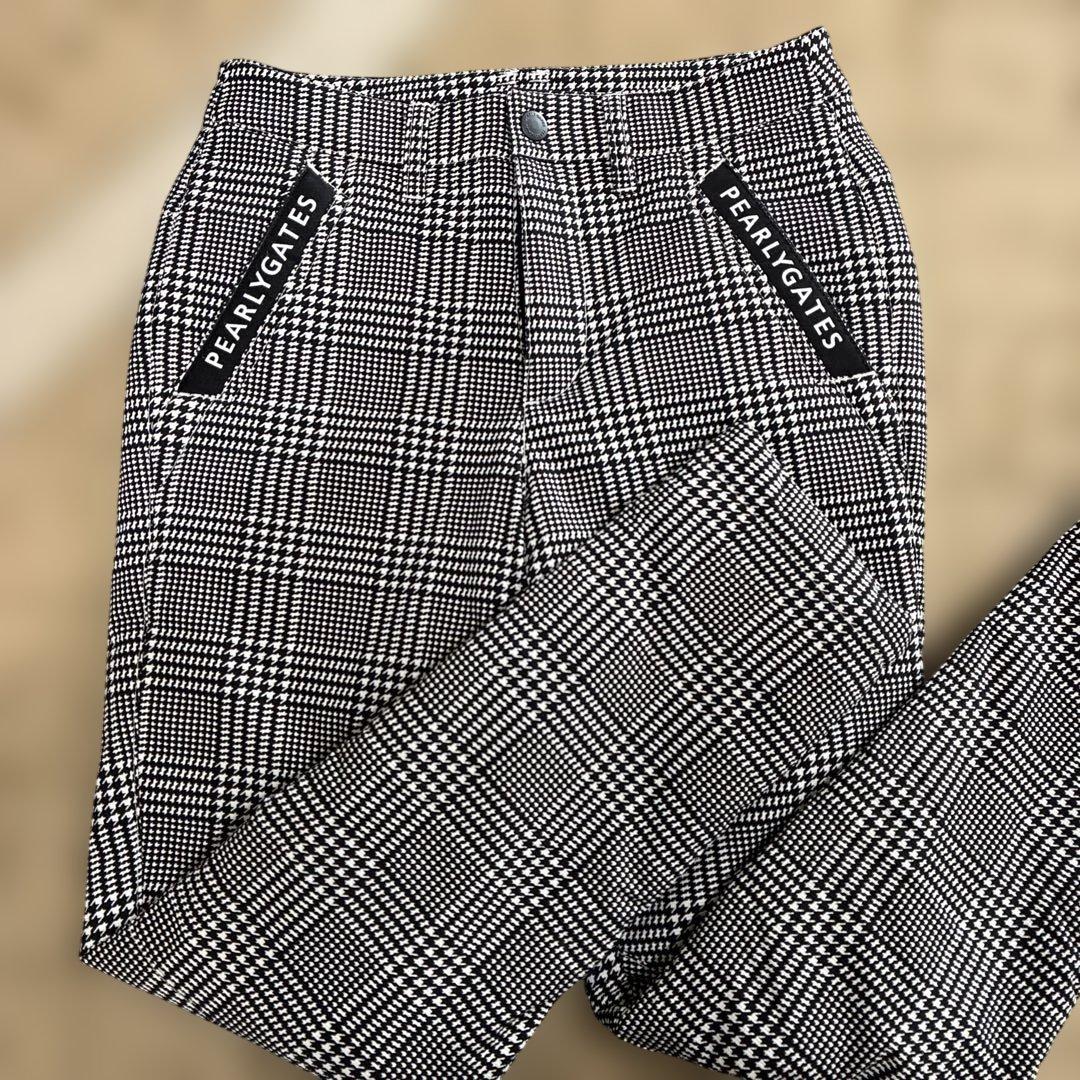 PEARL GATES チェック柄スリムパンツ極美品00