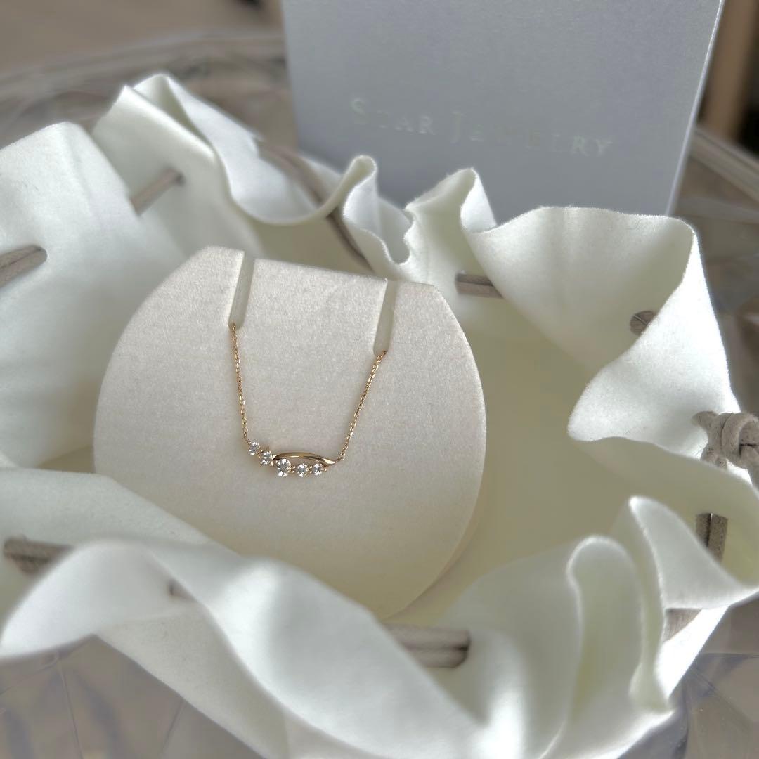 STAR JEWELRY ホワイトトパーズネックレス