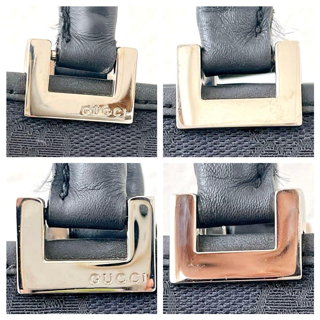 ★GUCCI★GGキャンバス ジャッキートートバッグ 黒ブラック 保存袋あり