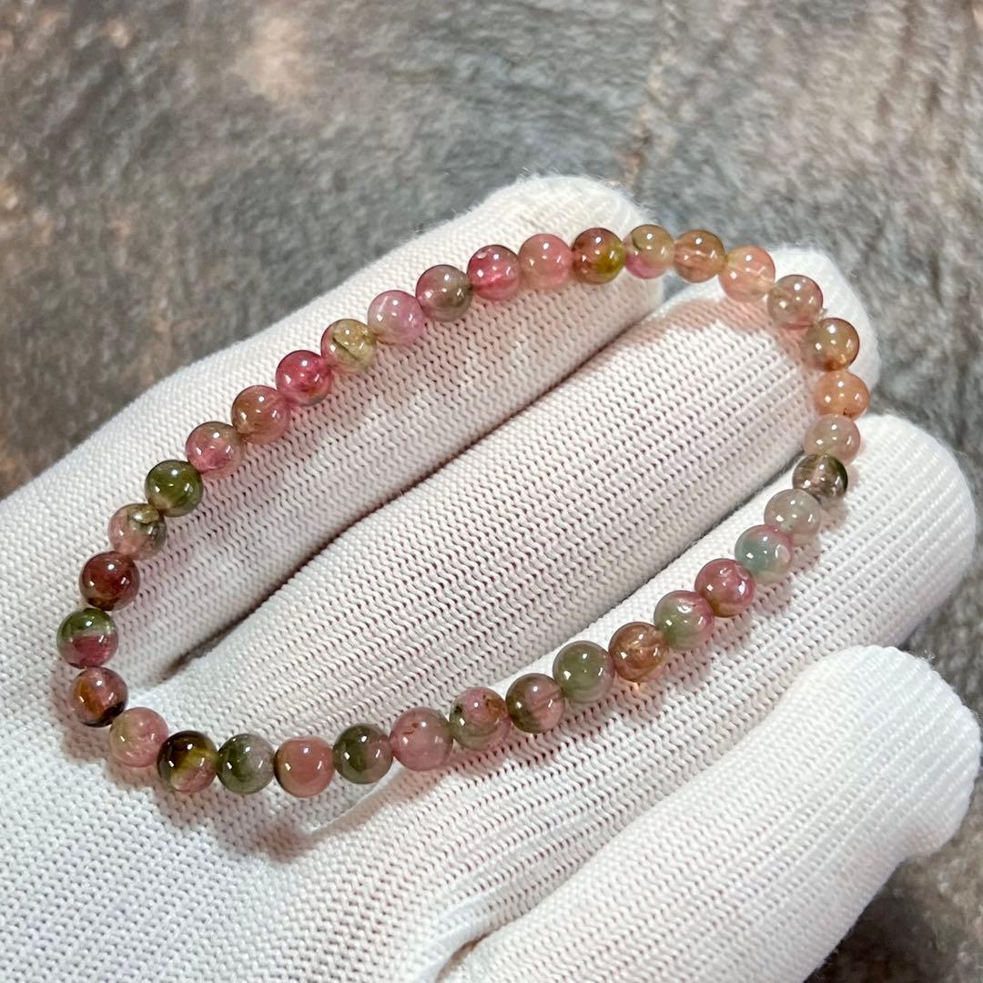 高品質 ウォーターメロントルマリンブレスレット 2