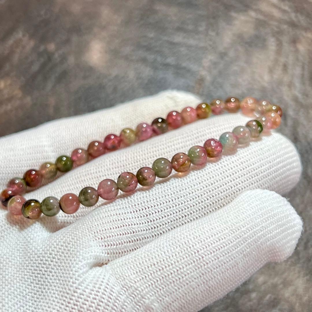 高品質 ウォーターメロントルマリンブレスレット 2