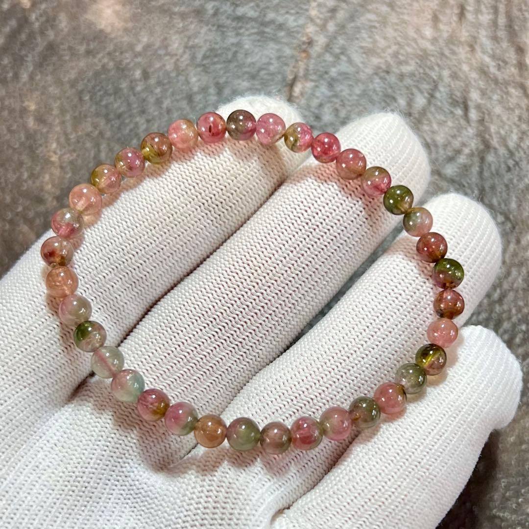 高品質 ウォーターメロントルマリンブレスレット 2
