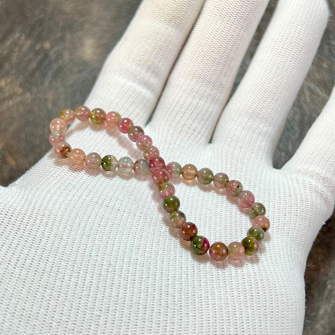 高品質 ウォーターメロントルマリンブレスレット 2