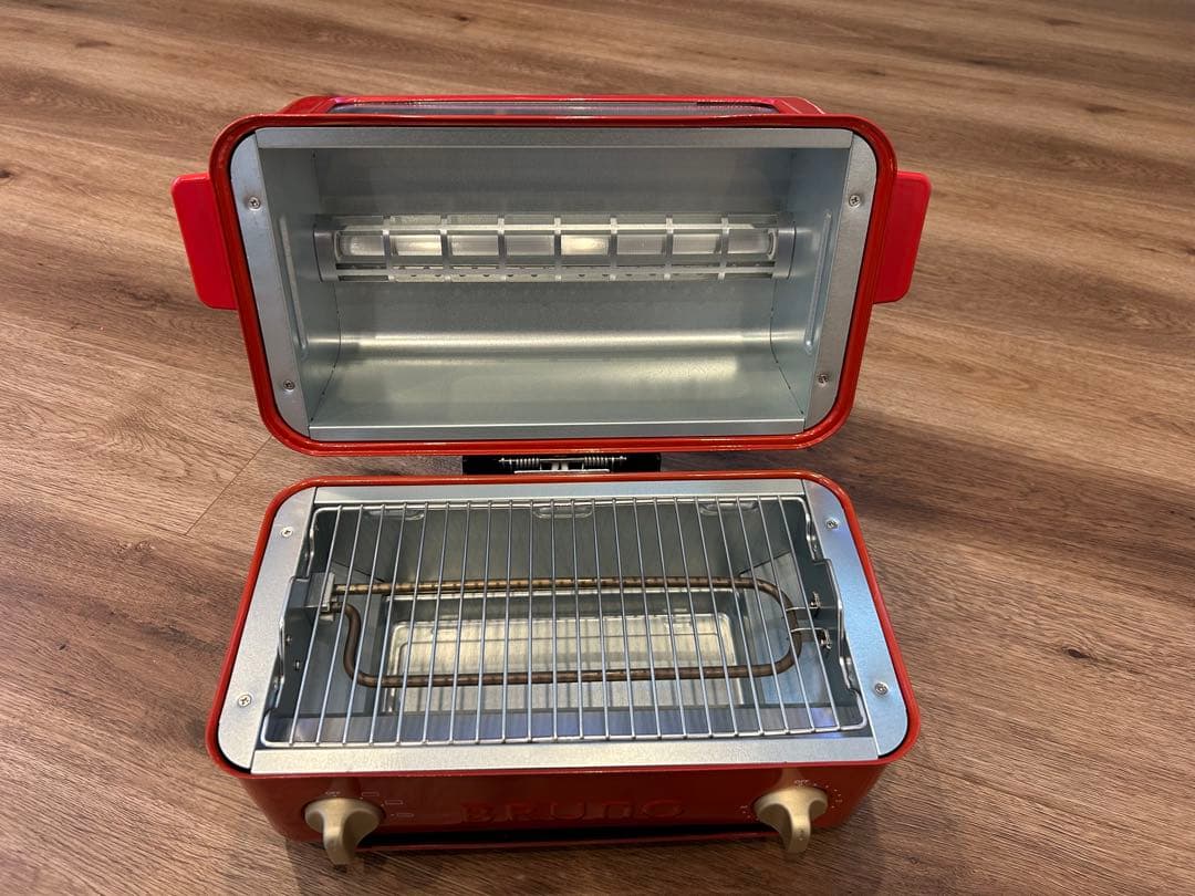 BRUNO レトロトースター レッド