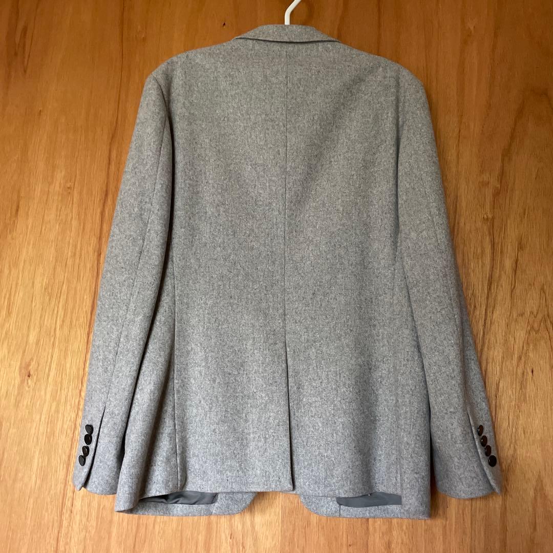 〝美品〟CKカルバンクライン☆ウールジャケット40ライトグレーメンズ