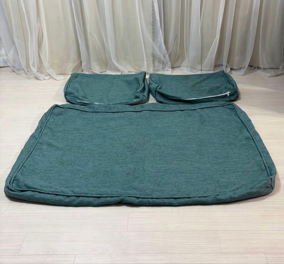 未使用カバー！unico ALBEROソファ 2シーター用グリーン(K151C)