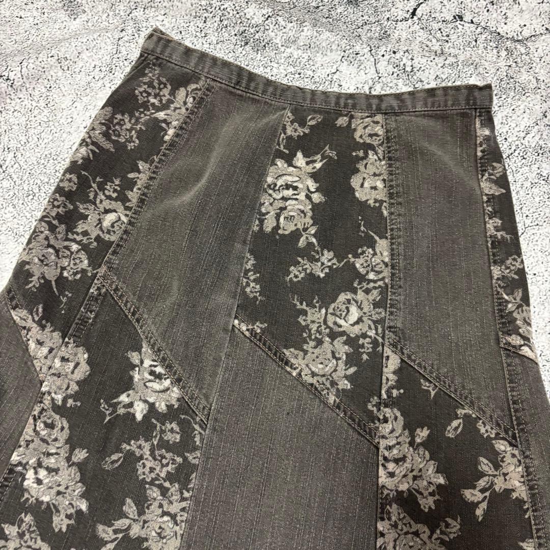 y2k 00s 森ガール　ニットポンチョ　スカート　2点セット　ファー　フリンジ