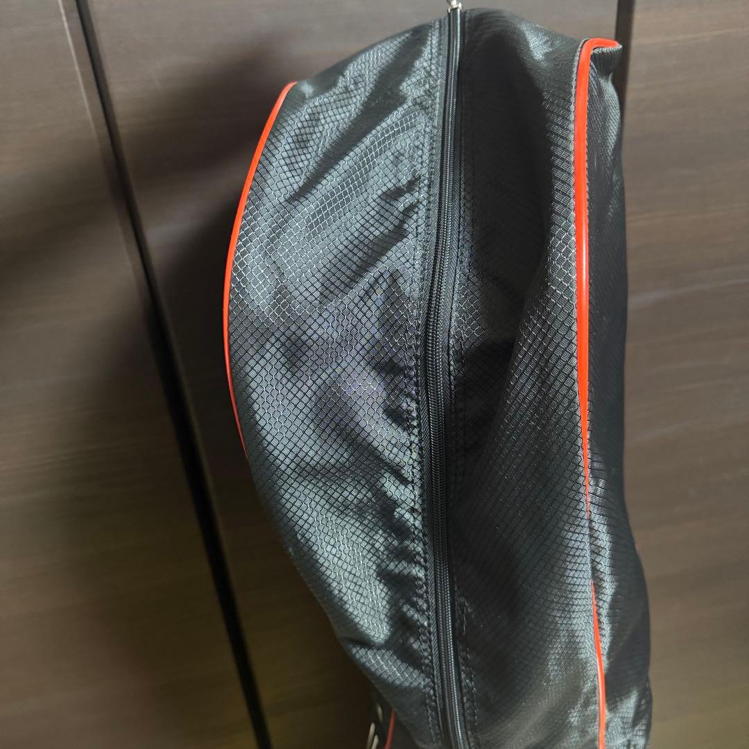 le coq sportif キャディバッグ ゴルフバッグ ブラック/レッド