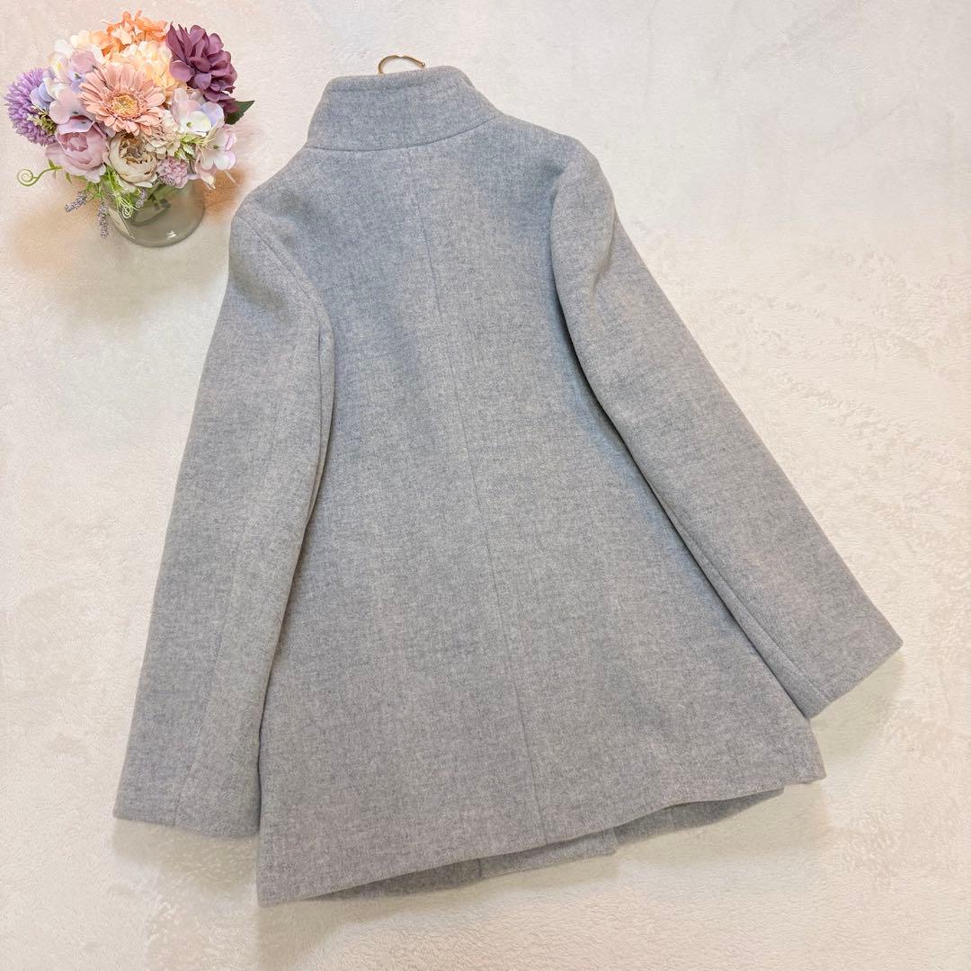 MACKINTOSH LONDON ウールコート 38 グレー ハーフ丈