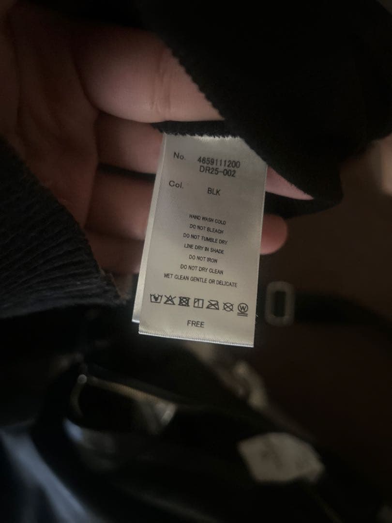 【DIMREM】超ハトメファーフードパーカー【Black】 12/1まで値引き