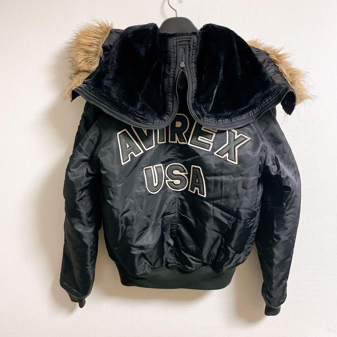 朝*様 AVIREX USA N-2B フライトジャケット バックロゴ Y2K