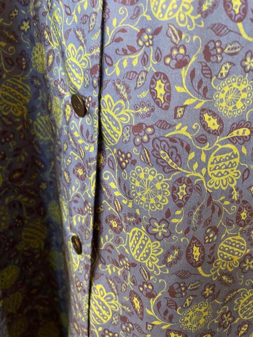 リバティワンピース M 青・緑