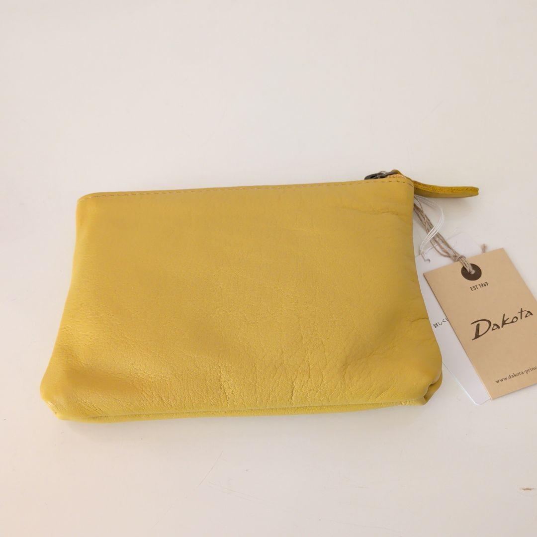 Dakota ブラック ショルダーバッグ・イエローポーチ2点セット