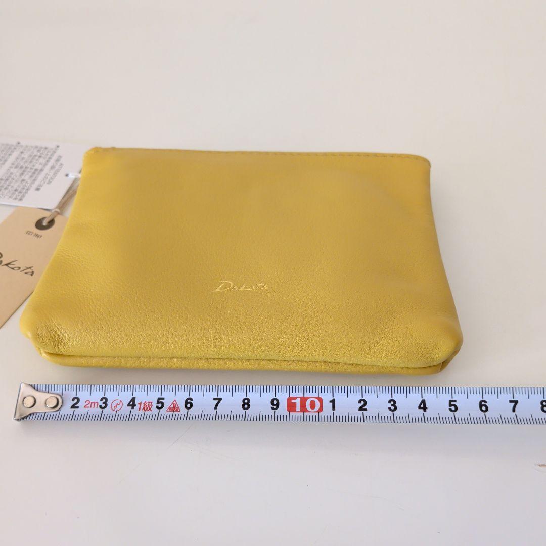 Dakota ブラック ショルダーバッグ・イエローポーチ2点セット