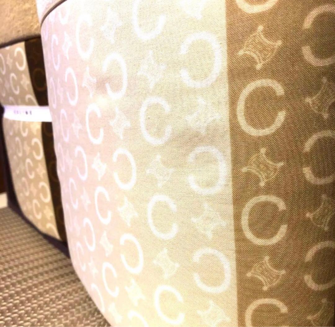 CELINE 掛け布団セット ベージュ　ブラウン　ペア　合繊肌掛けふとん