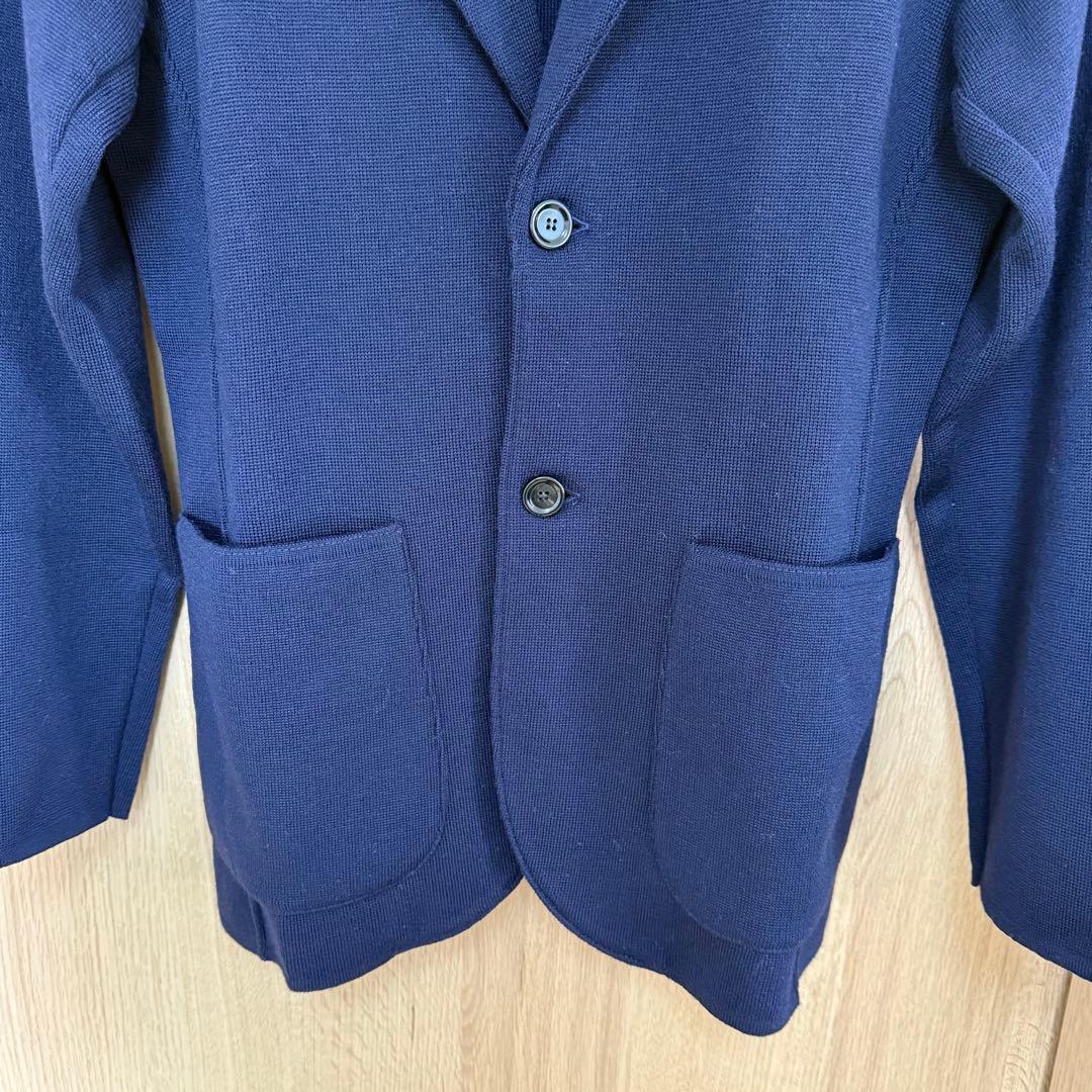 【タグ付き未使用】ラルディーニ LARDINI ウール ニットジャケット
