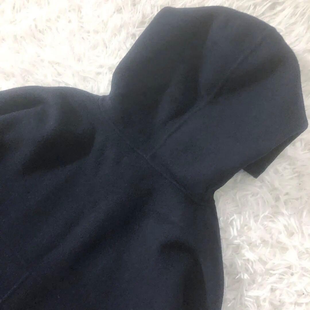 モガ シャルムリバー フードコート ポンチョ風 ドルマンスリーブ ネイビー