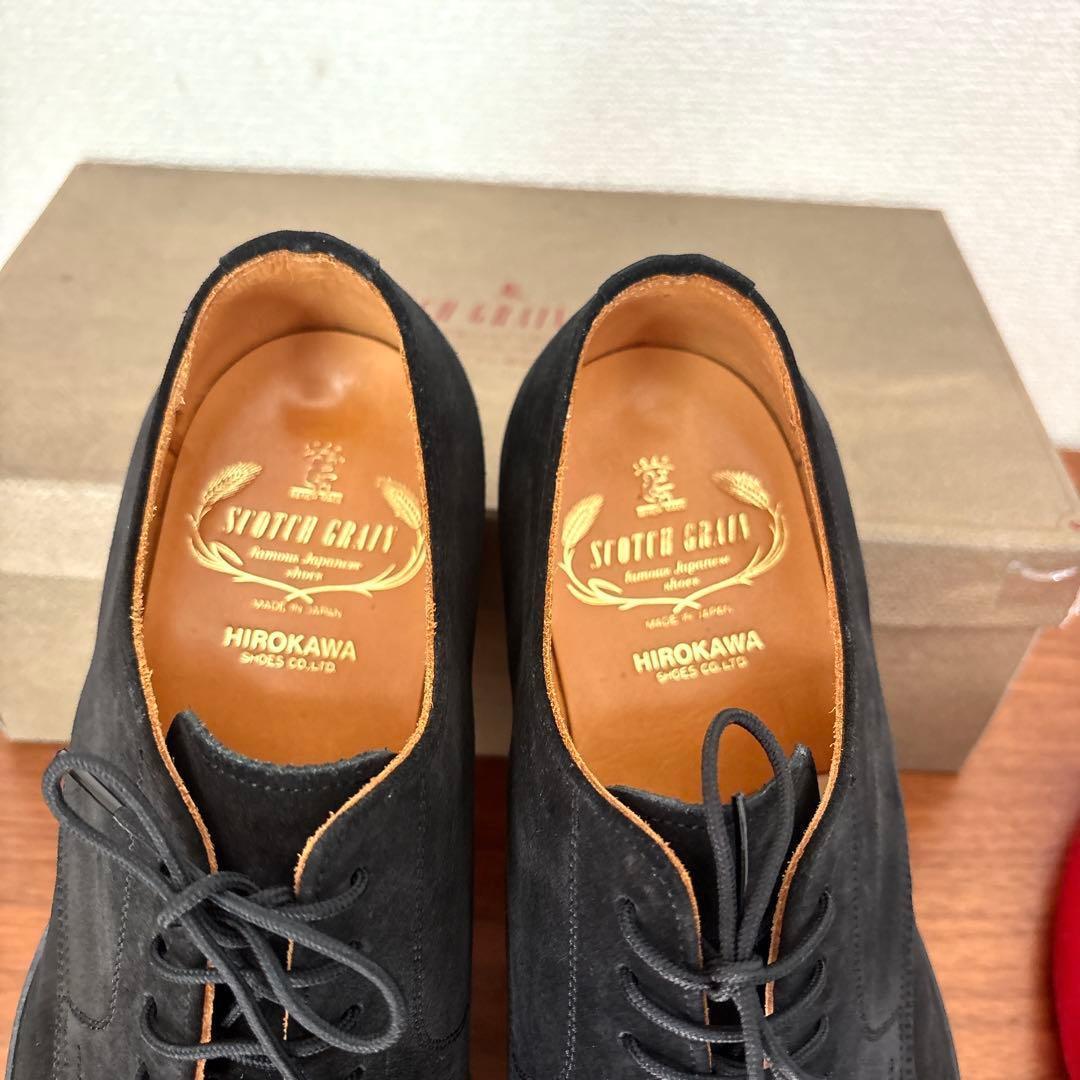 未使用級 箱付 SCOTCH GRAIN 5314 スエード ビジネスシューズ