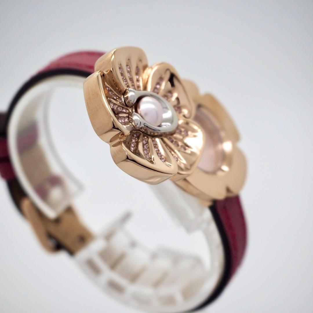 328 稼働【美品】COACH 時計　箱付き レディース　ティーローズ ゴールド