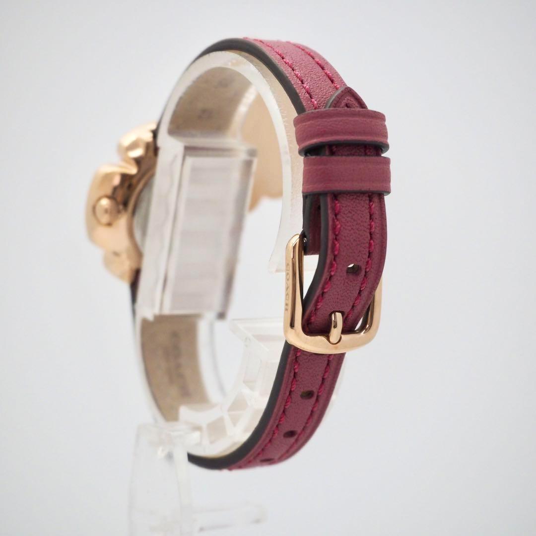 328 稼働【美品】COACH 時計　箱付き レディース　ティーローズ ゴールド